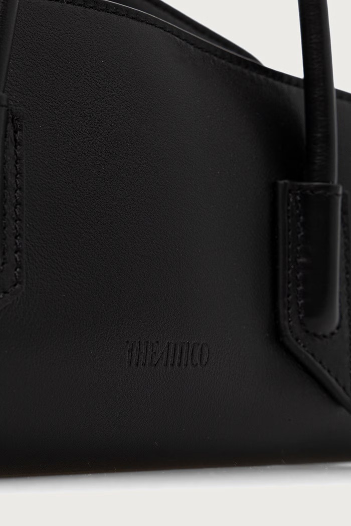 The Attico La Passeggiata Small geantă shopper pentru femei din piele negru 250WAH00058LBT019AA