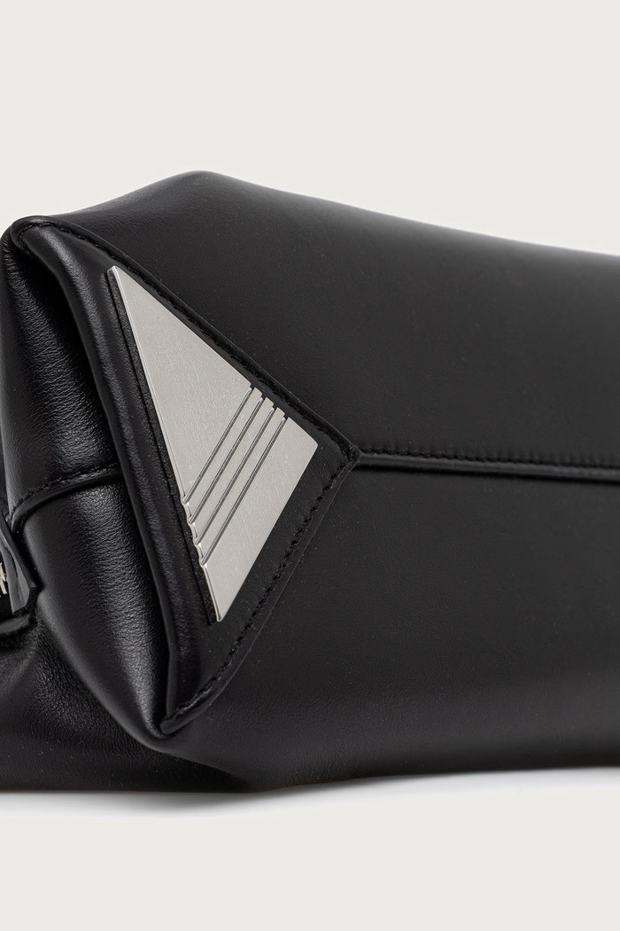 The Attico La Passeggiata Small geantă shopper pentru femei din piele 250WAH00058LBT019AA negru