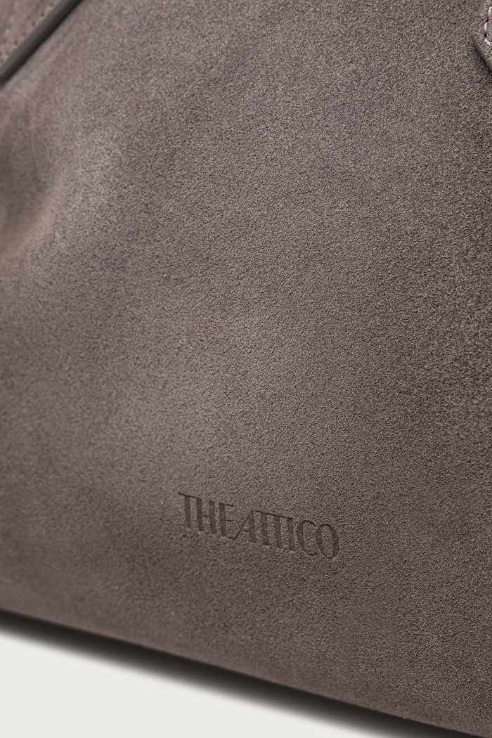 The Attico La Passeggiata Medium shopper torba za žene od brušene kože siva 251WAH00054LBT108AA