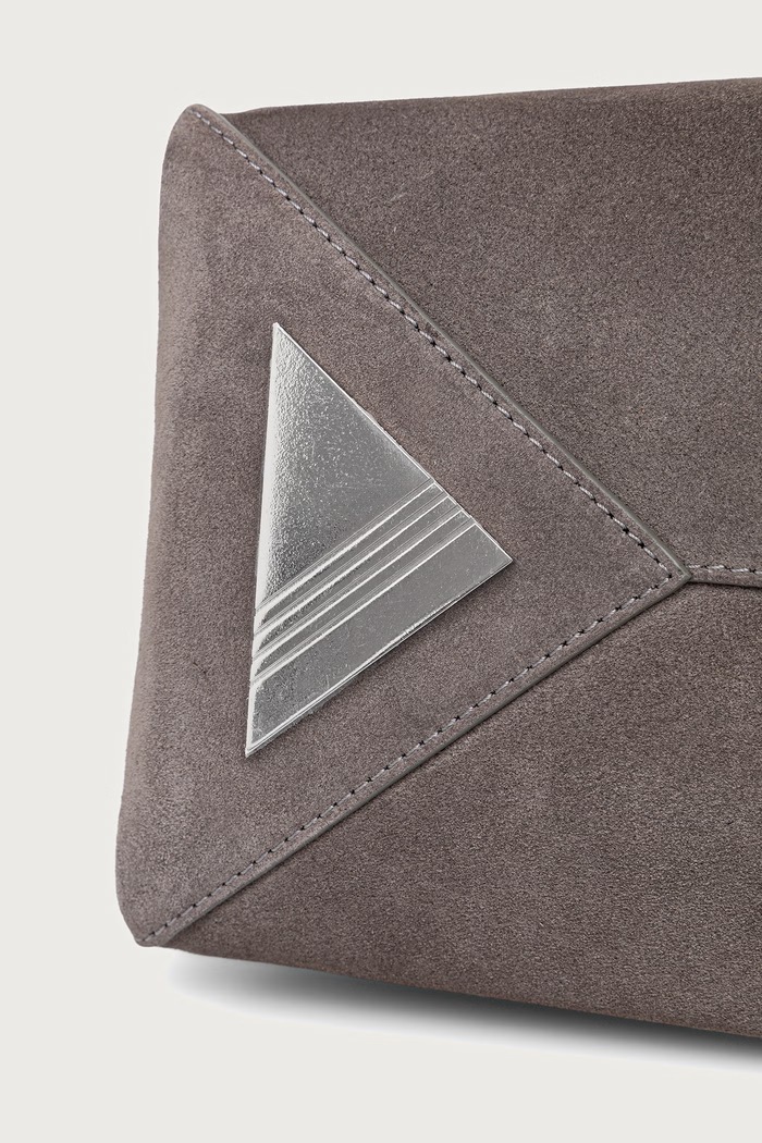 The Attico La Passeggiata Medium shopper torba za žene od brušene kože 251WAH00054LBT108AA siva