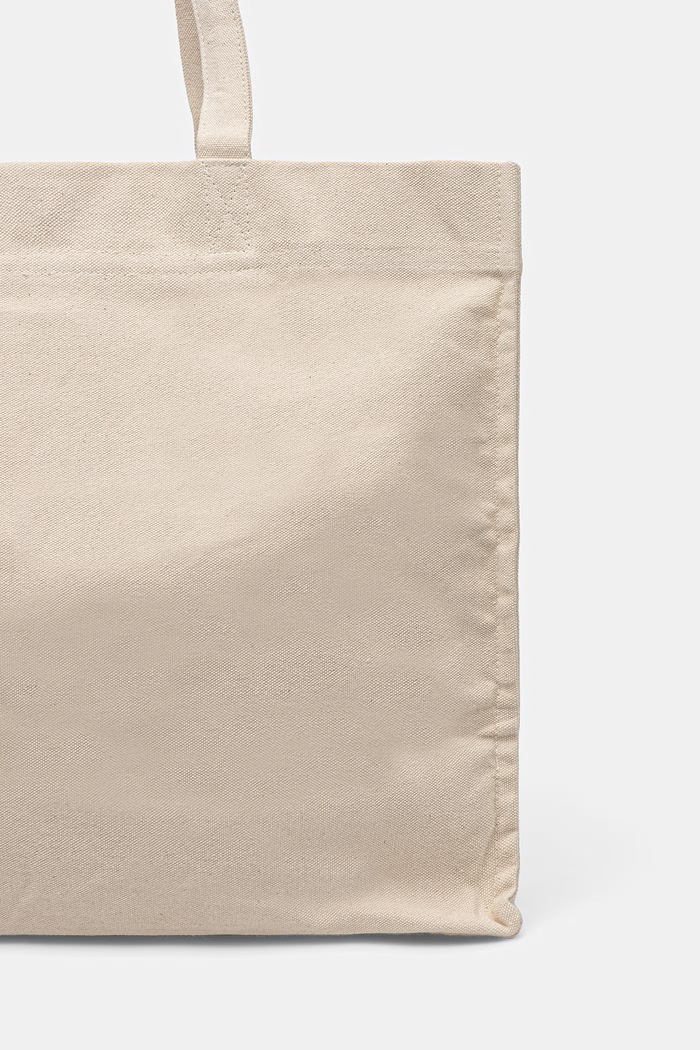 Akcesoria Karl Lagerfeld Jeans torebka shopper damska bawełniana B3W50037 beżowy