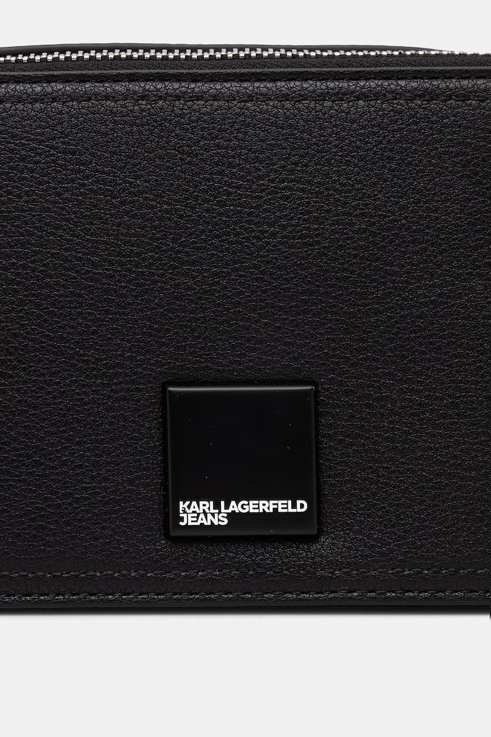 Karl Lagerfeld Jeans geantă crossbody pentru femei cu imitație de piele negru B3W30169