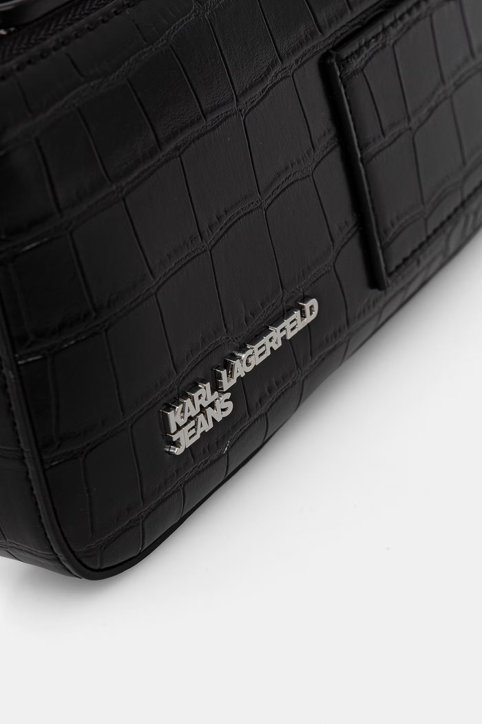 Karl Lagerfeld Jeans geantă pentru femei cu imitație de piele negru B3W30290