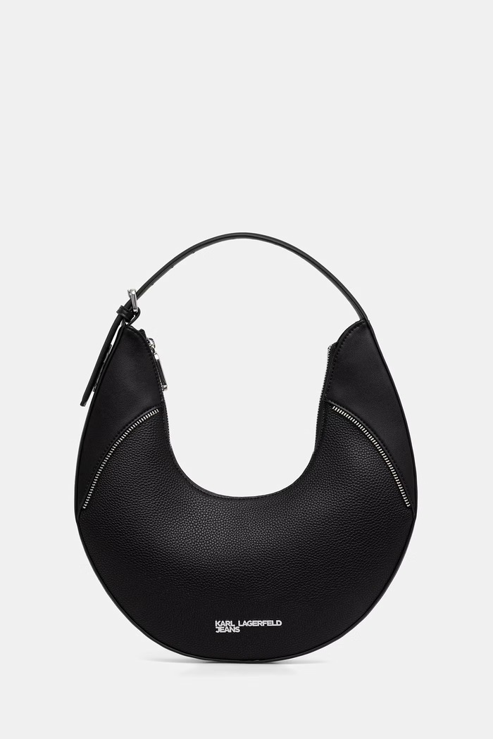 Karl Lagerfeld Jeans torebka hobo damska z imitacji skóry czarny B3W30193