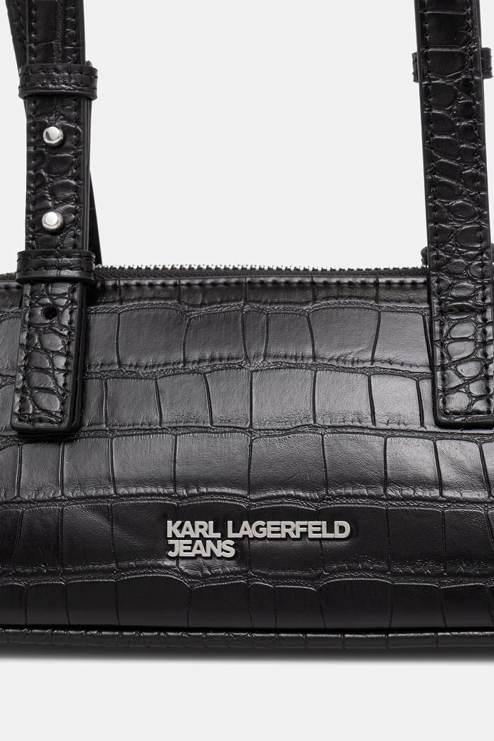 Karl Lagerfeld Jeans geantă baguette pentru femei cu imitație de piele negru B3W30181