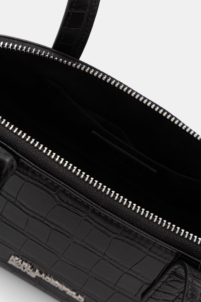 Karl Lagerfeld Jeans geantă baguette pentru femei cu imitație de piele B3W30181 negru