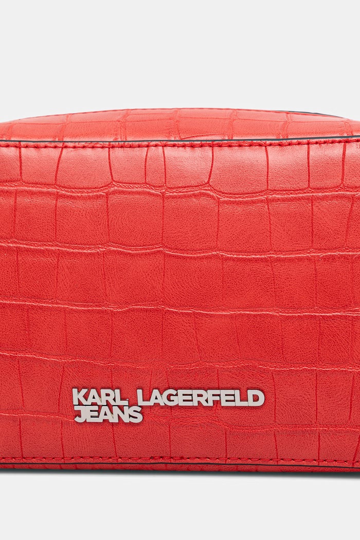 Karl Lagerfeld Jeans torebka crossbody damska z imitacji skóry czerwony B3W30179