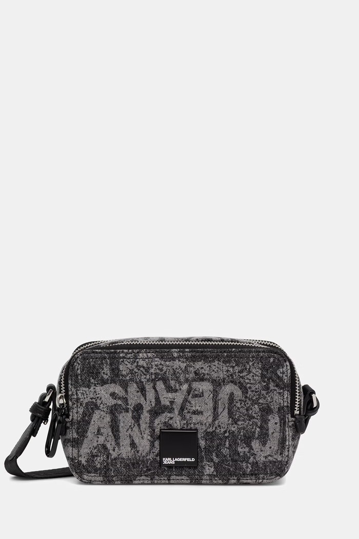 Karl Lagerfeld Jeans torebka crossbody damska jeansowa czarny B3W30177