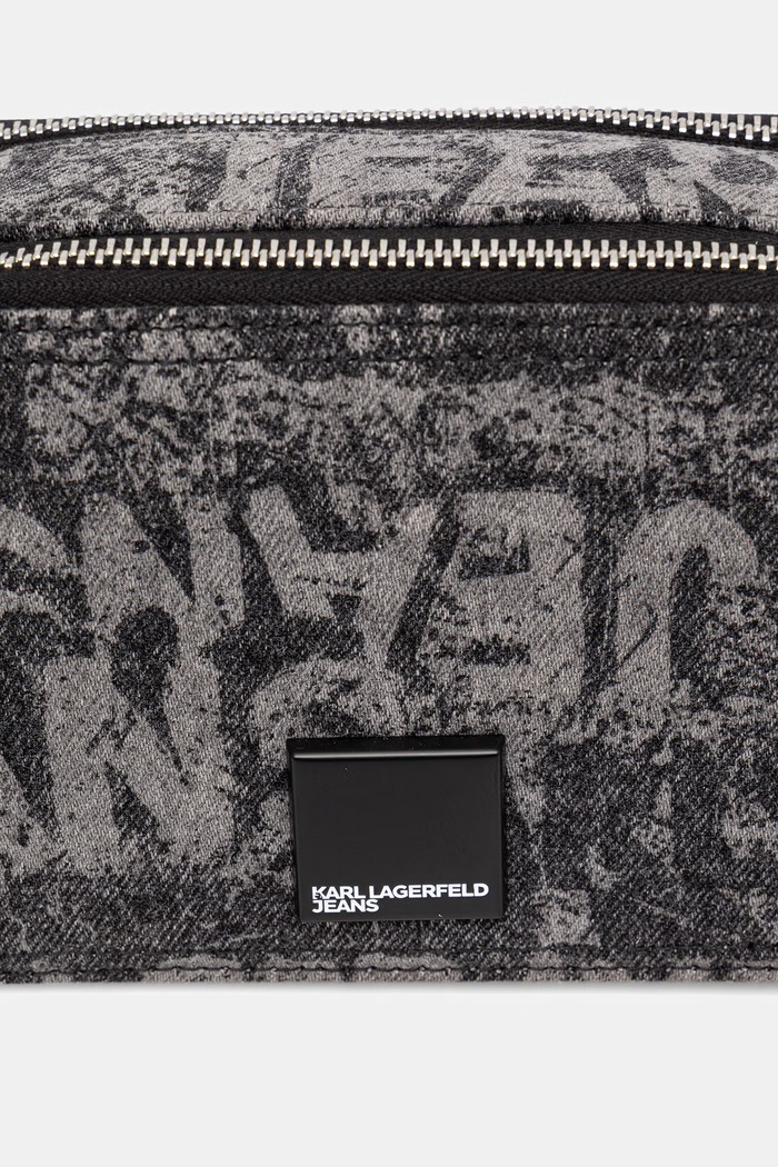 Karl Lagerfeld Jeans torebka crossbody damska jeansowa czarny B3W30177