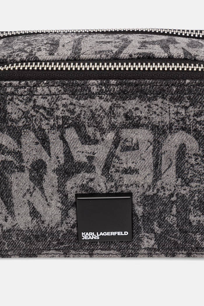 Karl Lagerfeld Jeans torebka crossbody damska jeansowa czarny B3W30177
