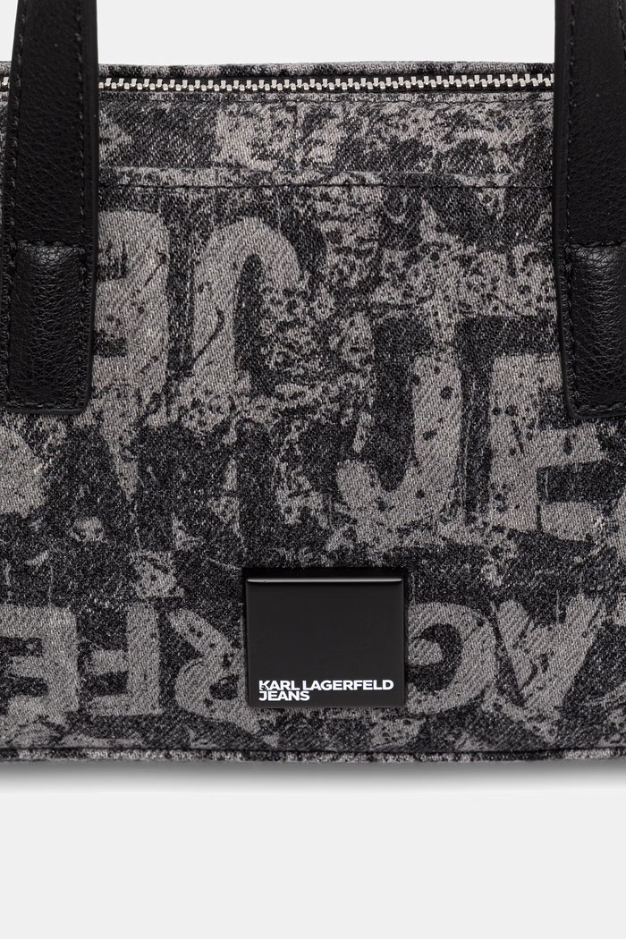 Karl Lagerfeld Jeans torebka crossbody damska jeansowa czarny B3W30175