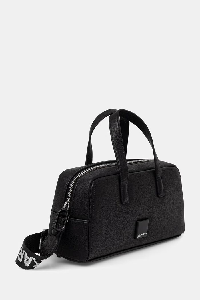 Karl Lagerfeld Jeans geantă crossbody pentru femei cu imitație de piele B3W30172 negru AW26