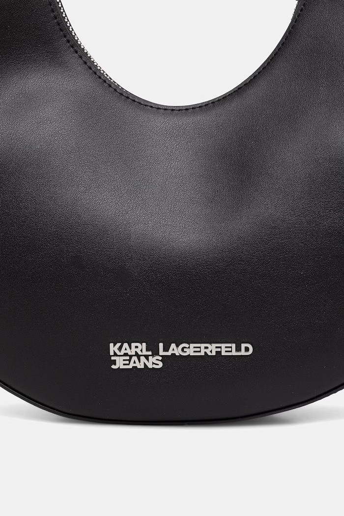 Karl Lagerfeld Jeans torebka hobo damska skórzana czarny B3W30151