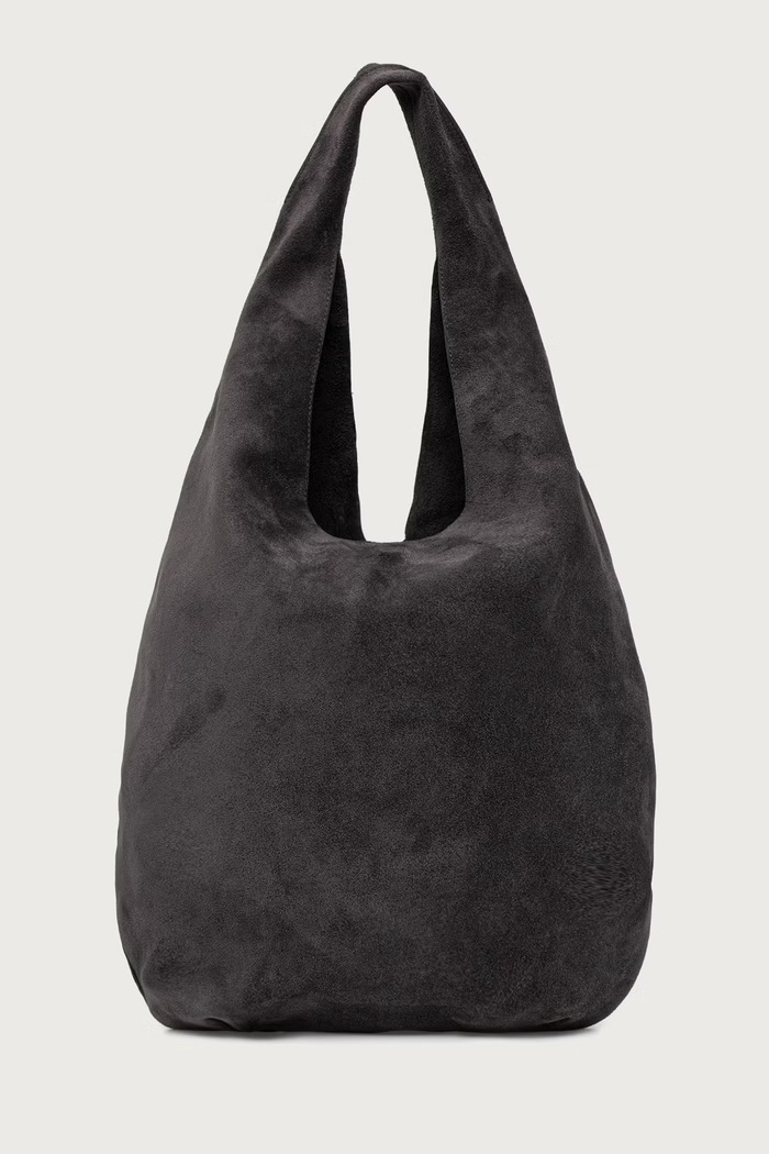 A.P.C. Kabelka typu shopper dámska semišová le neige sivá PXCDS.F67008