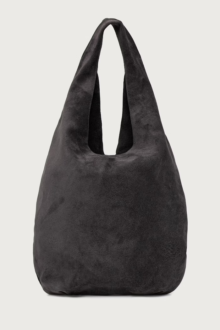 A.P.C. Kabelka typu shopper dámska semišová le neige sivá PXCDS.F67008