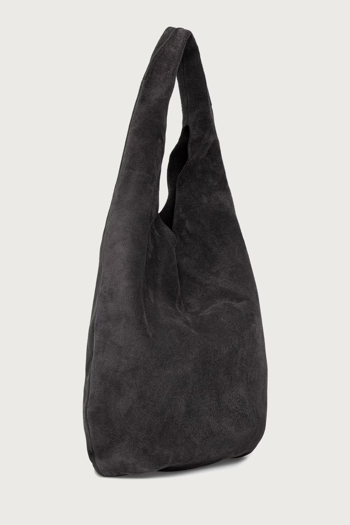 A.P.C. Torebka shopper damska zamszowa le neige szary PXCDS.F67008