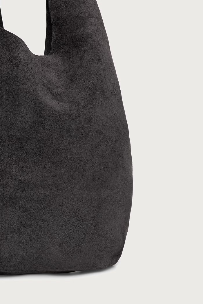 A.P.C. Torebka shopper damska zamszowa le neige PXCDS.F67008 szary AW26