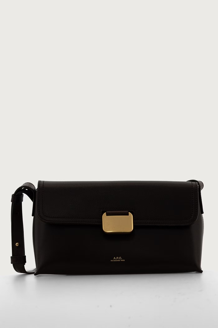 A.P.C. Torebka crossbody damska skórzana sac simone small PXBVG.F67054 brązowy AW26