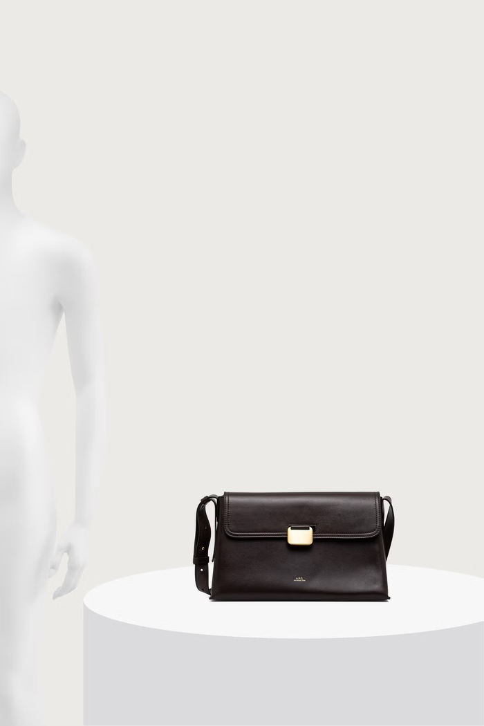 A.P.C. Geantă poștaș pentru femei din piele sac simone PXBVG.F67050
