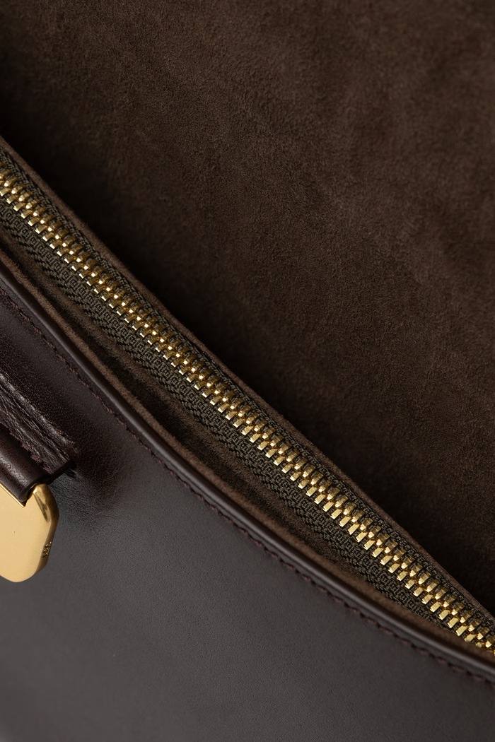 Geantă poștaș pentru femei din piele sac simone A.P.C. maro PXBVG.F67050