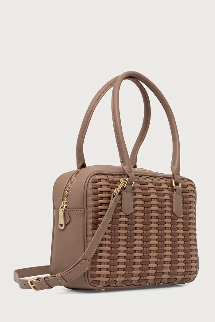 Valentino Bags Torebka crossbody damska z imitacji skóry ALE VBSAD323 beżowy AW26