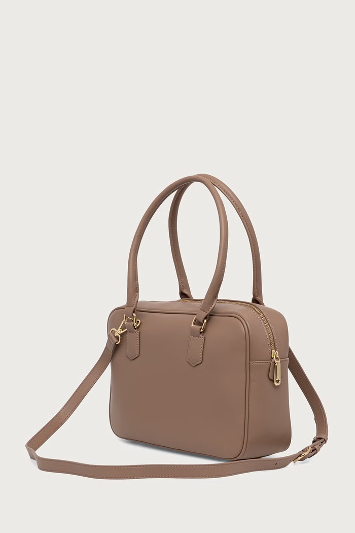 Akcesoria Valentino Bags Torebka crossbody damska z imitacji skóry ALE VBSAD323 beżowy