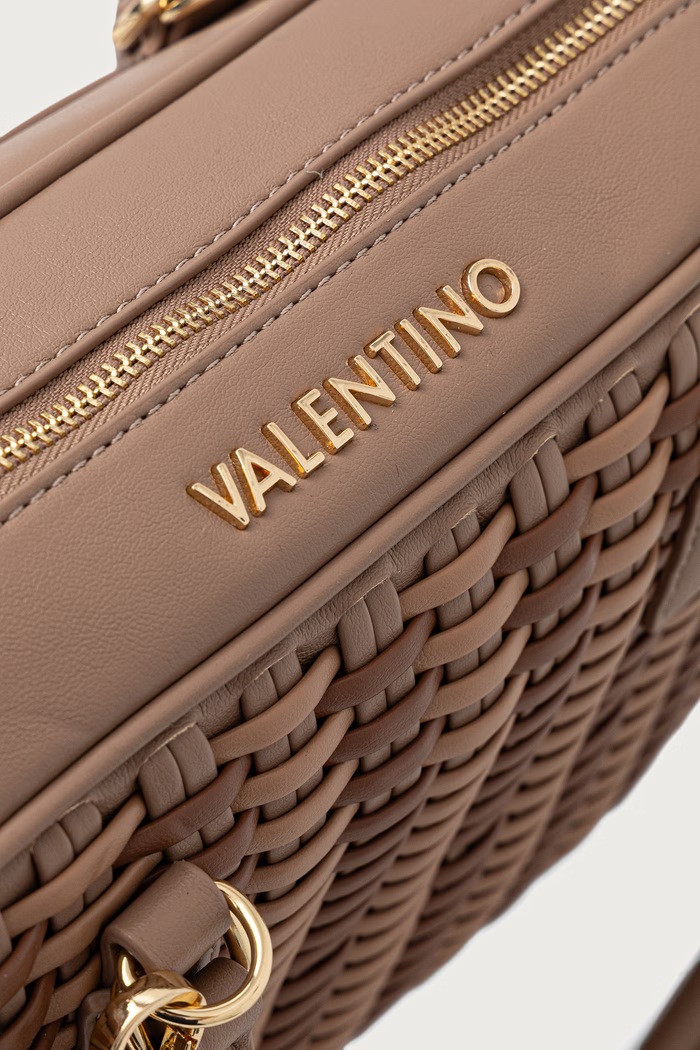 Torebka crossbody damska z imitacji skóry ALE Valentino Bags VBSAD323 beżowy