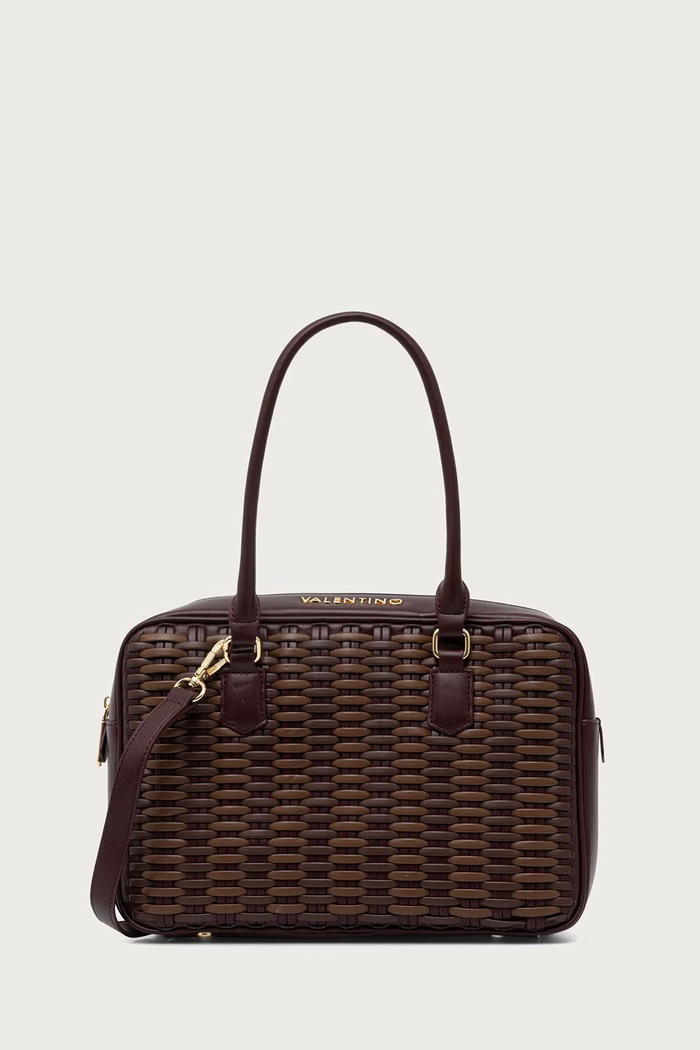 Valentino Bags Torebka crossbody damska z imitacji skóry ALE bordowy VBSAD323