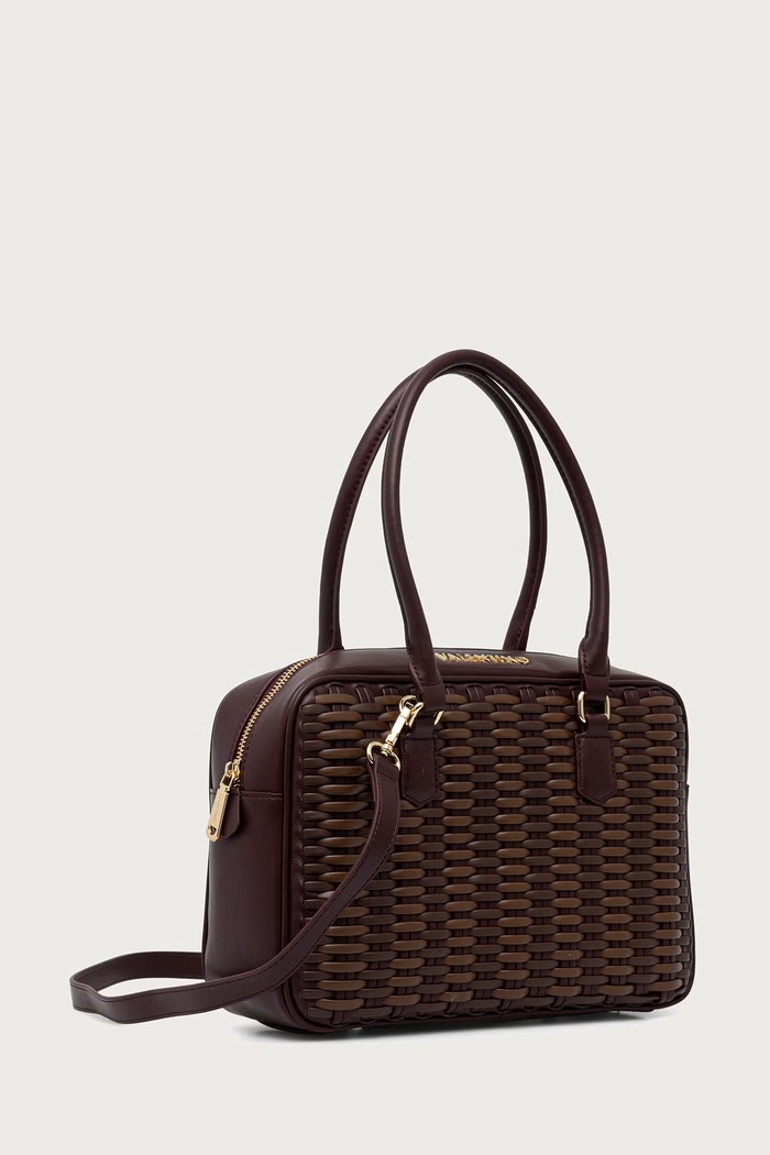 Valentino Bags Torebka crossbody damska z imitacji skóry ALE VBSAD323 bordowy AW26
