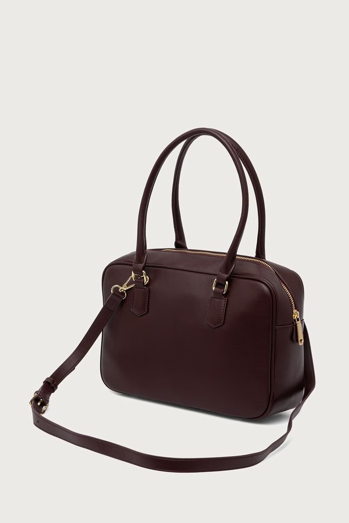 Akcesoria Valentino Bags Torebka crossbody damska z imitacji skóry ALE VBSAD323 bordowy