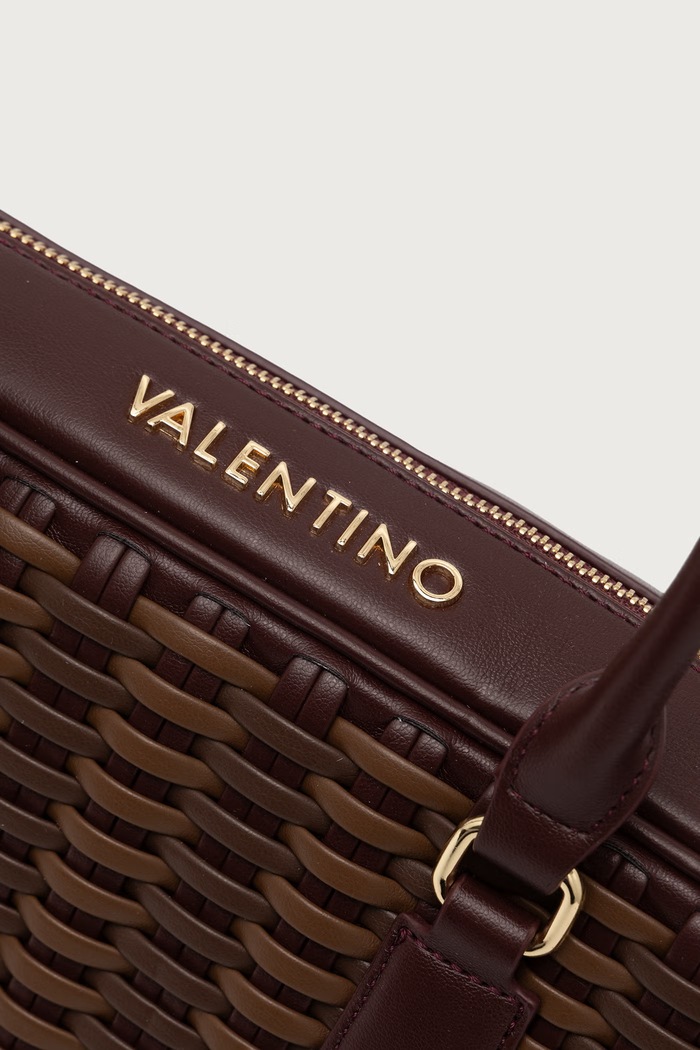 Torebka crossbody damska z imitacji skóry ALE Valentino Bags VBSAD323 bordowy