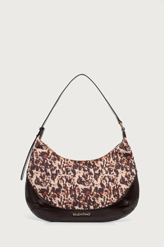 Valentino Bags Torebka hobo damska LINE brązowy VBSAEK14