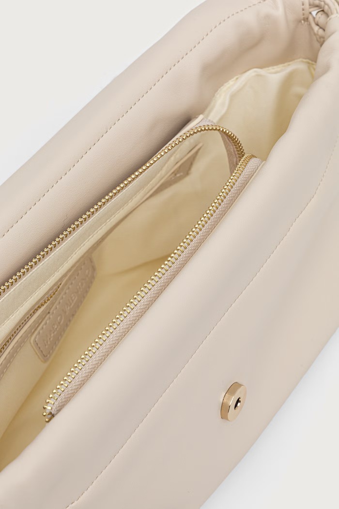 Torebka bagietka damska ROBBY Valentino Bags beżowy VBSACS09