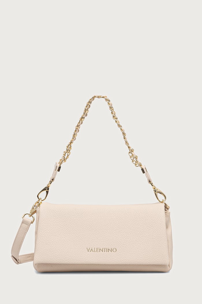 Valentino Bags Torebka crossbody damska z imitacji skóry LENA beżowy VBSACG09