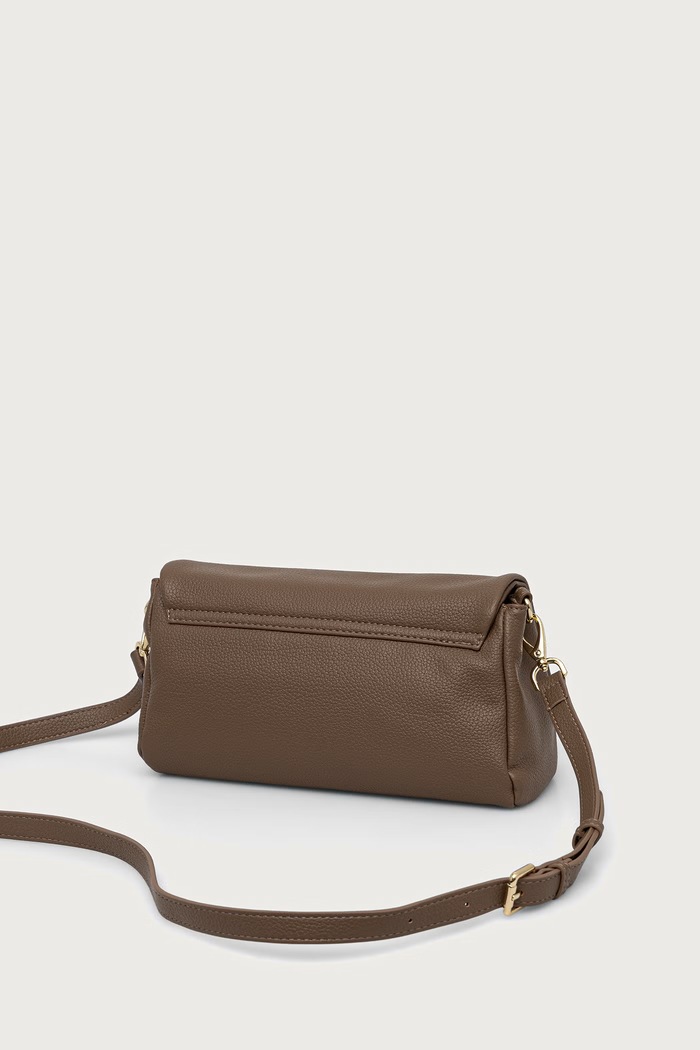 Akcesoria Valentino Bags Torebka crossbody damska z imitacji skóry LENA VBSACG09 brązowy