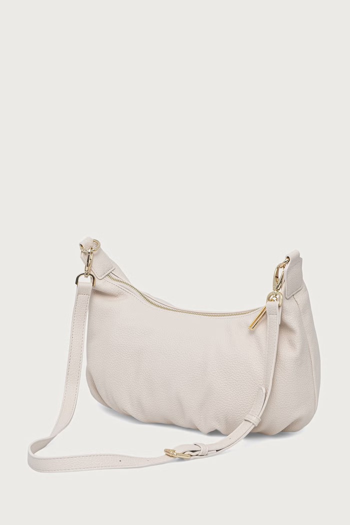Akcesoria Valentino Bags Torebka hobo damska z imitacji skóry LENA VBSACG08 beżowy