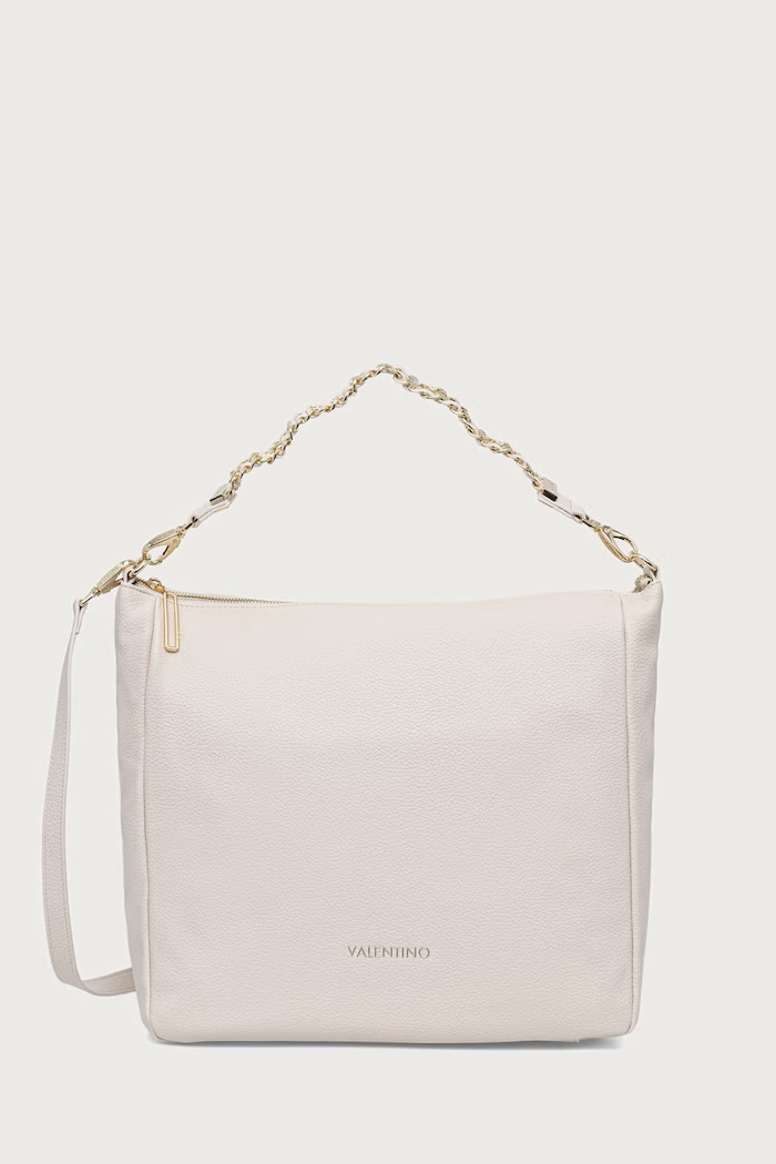 Valentino Bags Torebka crossbody damska z imitacji skóry LENA beżowy VBSACG07