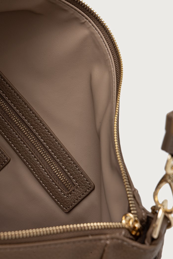 Torebka crossbody damska z imitacji skóry LENA Valentino Bags brązowy VBSACG07
