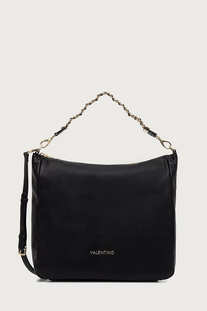Valentino Bags Torebka crossbody damska z imitacji skóry LENA czarny VBSACG07