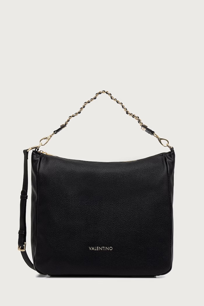 Valentino Bags Torebka crossbody damska z imitacji skóry LENA czarny VBSACG07