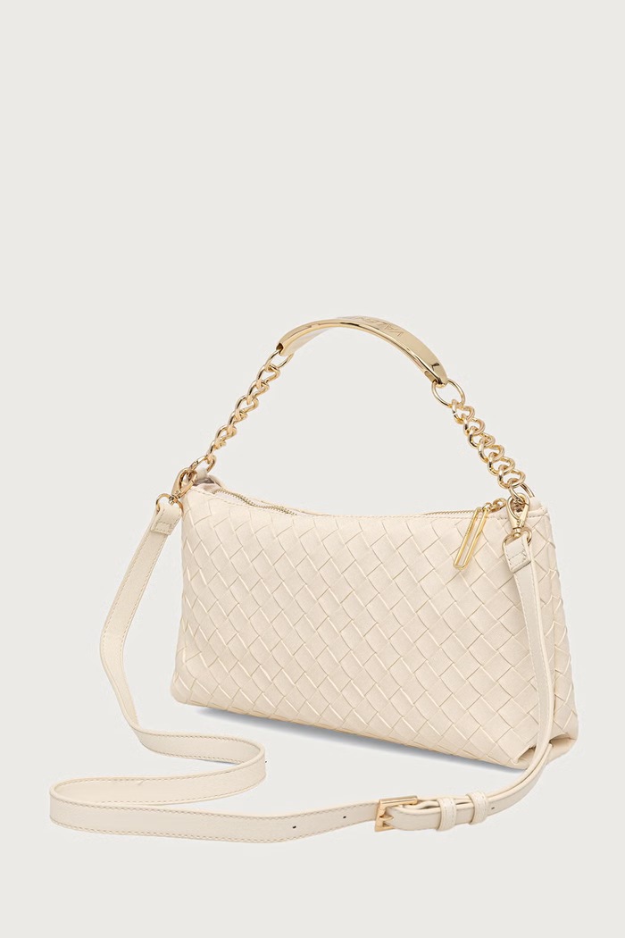 Akcesoria Valentino Bags Torebka crossbody damska CANDLES VBSA8913W beżowy