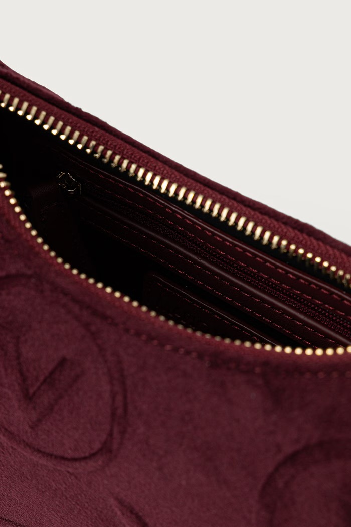 Torebka crossbody damska SAMBA VELVET Valentino Bags bordowy VBSACX13