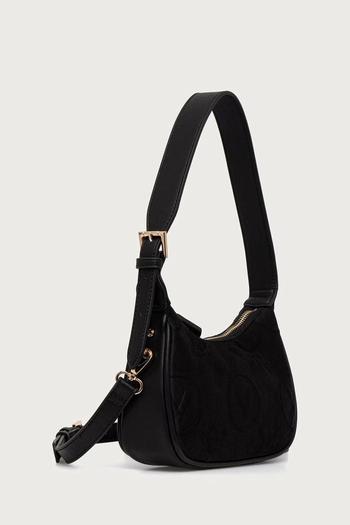 Valentino Bags Torebka crossbody damska SAMBA VELVET VBSACX13 czarny AW26