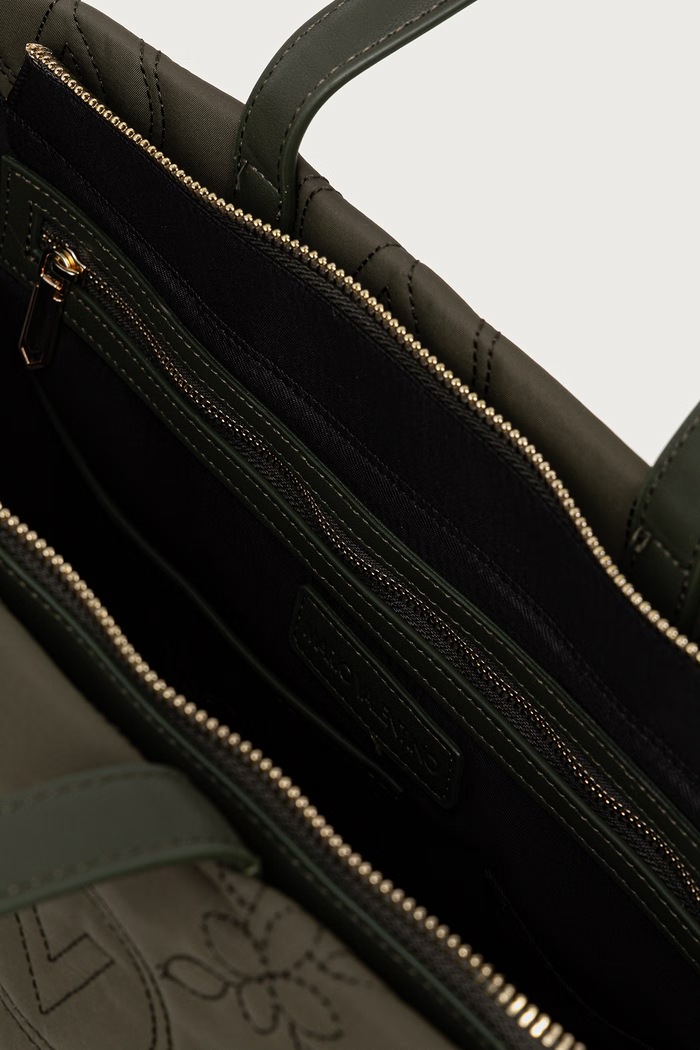 Torebka shopper damska PUFFY Valentino Bags zielony VBSAD001