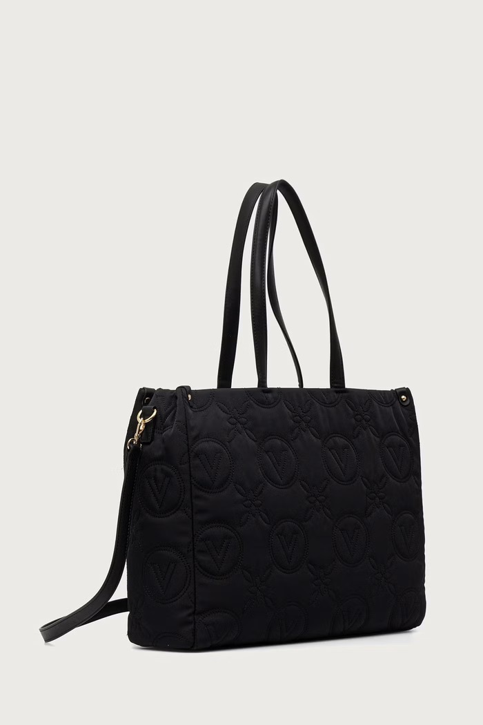 Valentino Bags Torebka shopper damska PUFFY VBSAD001 czarny AW26