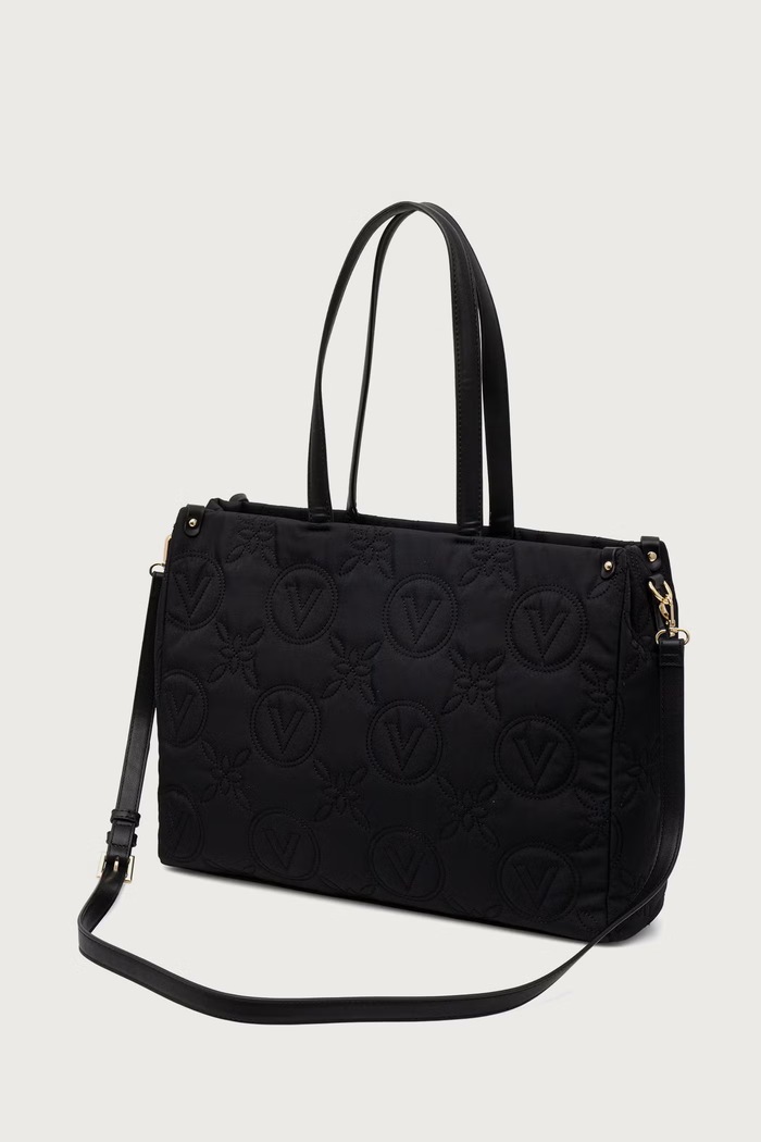 Akcesoria Valentino Bags Torebka shopper damska PUFFY VBSAD001 czarny