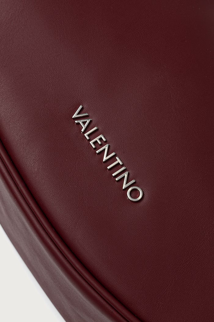 Torebka crossbody damska z imitacji skóry ELINOR Valentino Bags VBSACV07 bordowy