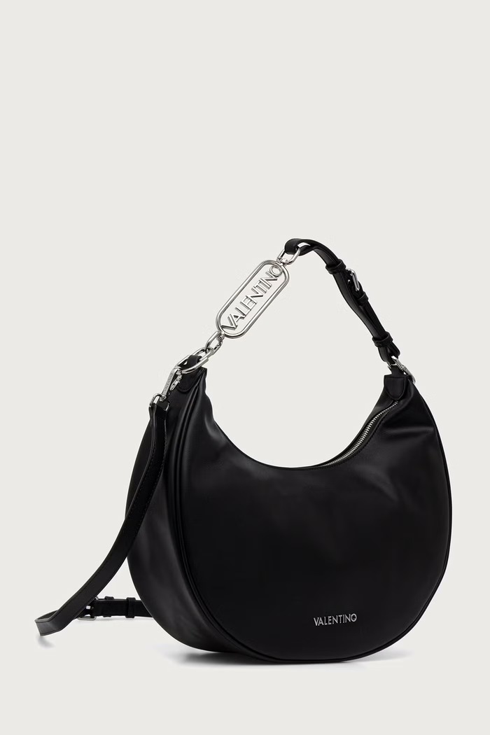 Valentino Bags Torebka crossbody damska z imitacji skóry ELINOR VBSACV07 czarny AW26