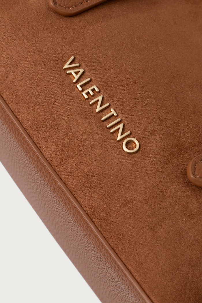 Torebka crossbody damska z imitacji zamszu WINNIE WINTER Valentino Bags VBSABH04 brązowy