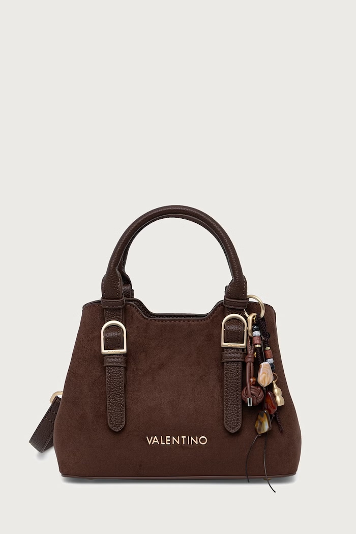 Valentino Bags Torebka crossbody damska z imitacji zamszu WINNIE WINTER brązowy VBSABH04